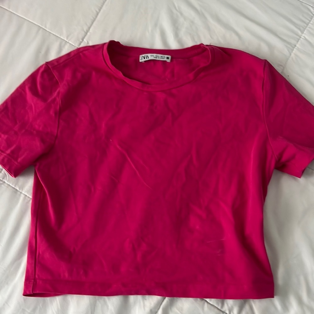 Zara pink shirt